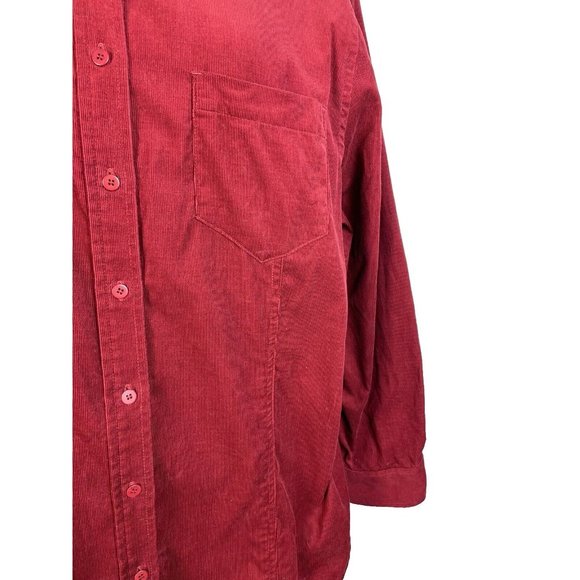 Jones New York Sport Shacket Corduroy Y2k Button Down Shirt, Size 2X - Picture 12 of 12